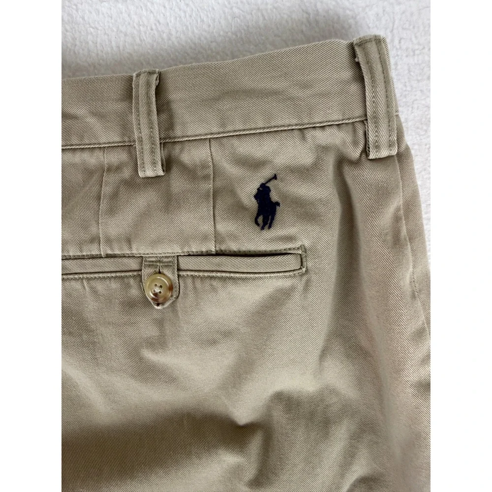 Polo Ralph‎ Lauren Chinos Mens 36x34 Tan Classic Fit Brushed Cotton Twill Pants